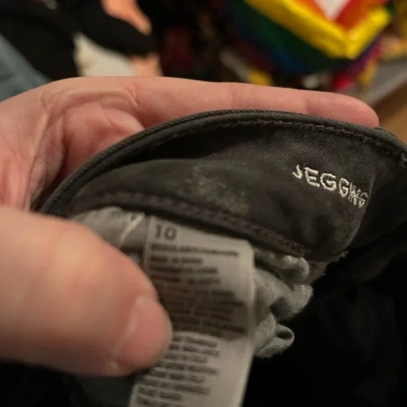 American eagle black jeggings
